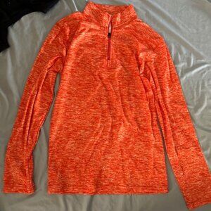 extra small orange   womans athletic long sleeve tee shirt t active wear